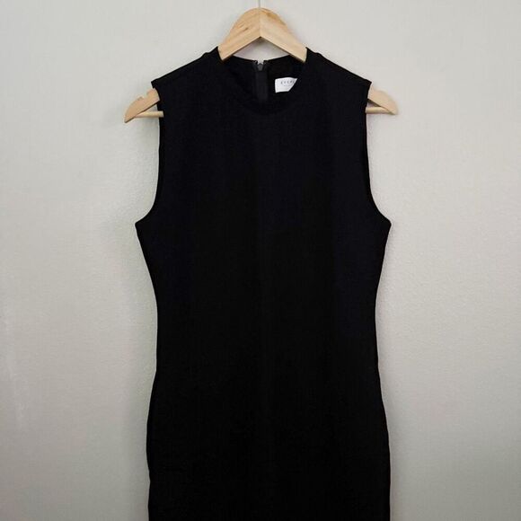 EVERLANE | Black High Neck Sleeveless Ponte Bodycon Maxi Dress | Size Medium - Picture 2 of 10